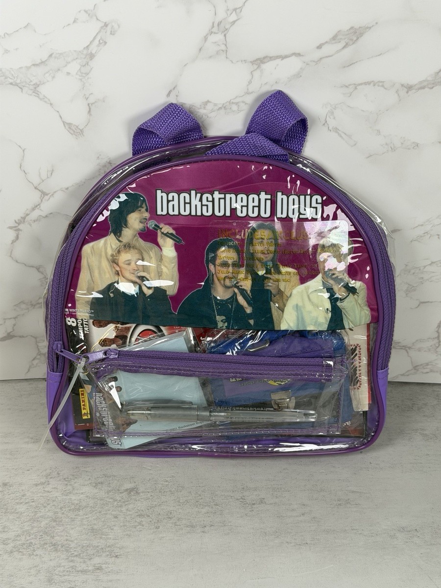 Backstreet Boys Memorabilia Backpack Clear Vintage Y2K New RARE