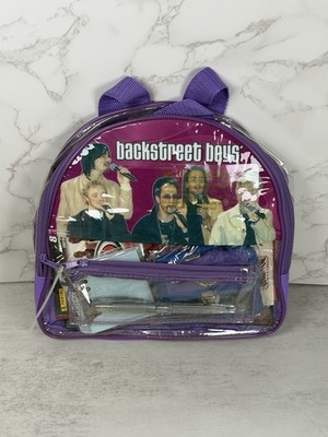 Backstreet Boys Memorabilia Backpack Clear Vintage Y2K New RARE