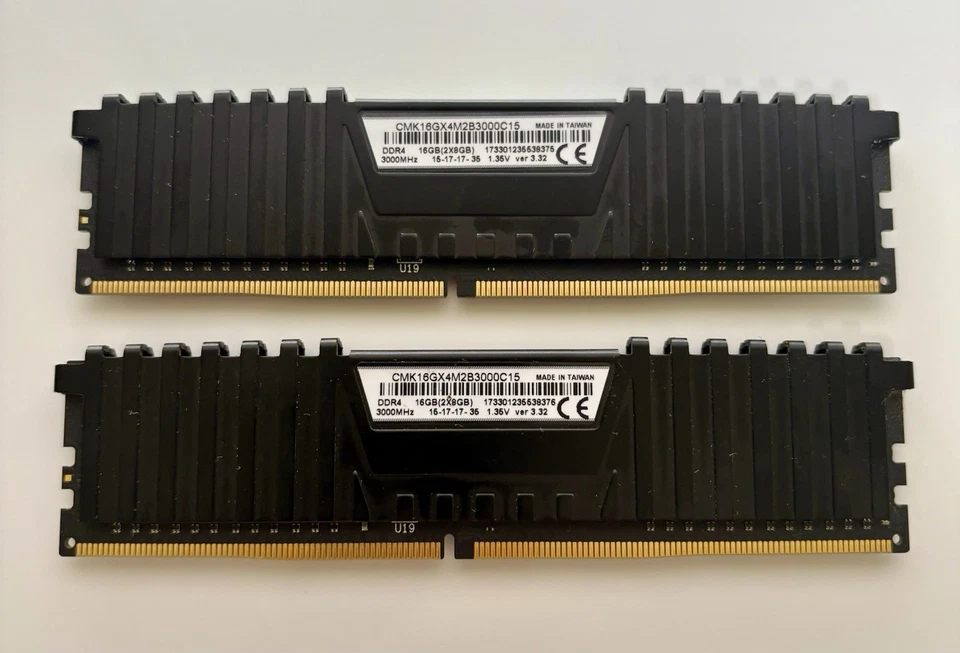 Corsair Vengeance LPX 2x8GB (16 GB total) 3000MT DDR4 Kit CMK16GX4M2B3000C15 - Image 2 of 2