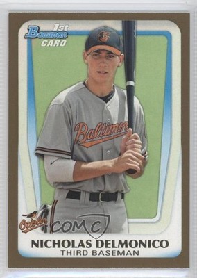 2011 Bowman Draft Prospects Gold Nick Delmonico Nicholas Delmonico #BDPP26 5v2