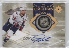 2023-24 Upper Deck Ultimate Collection Emblems Gold /49 Tom Wilson #UE-TW Auto