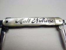 Vintage Anheuser-Busch Malt Nutrine Mother of Pearl Pocket Knife, St. Louis, MO
