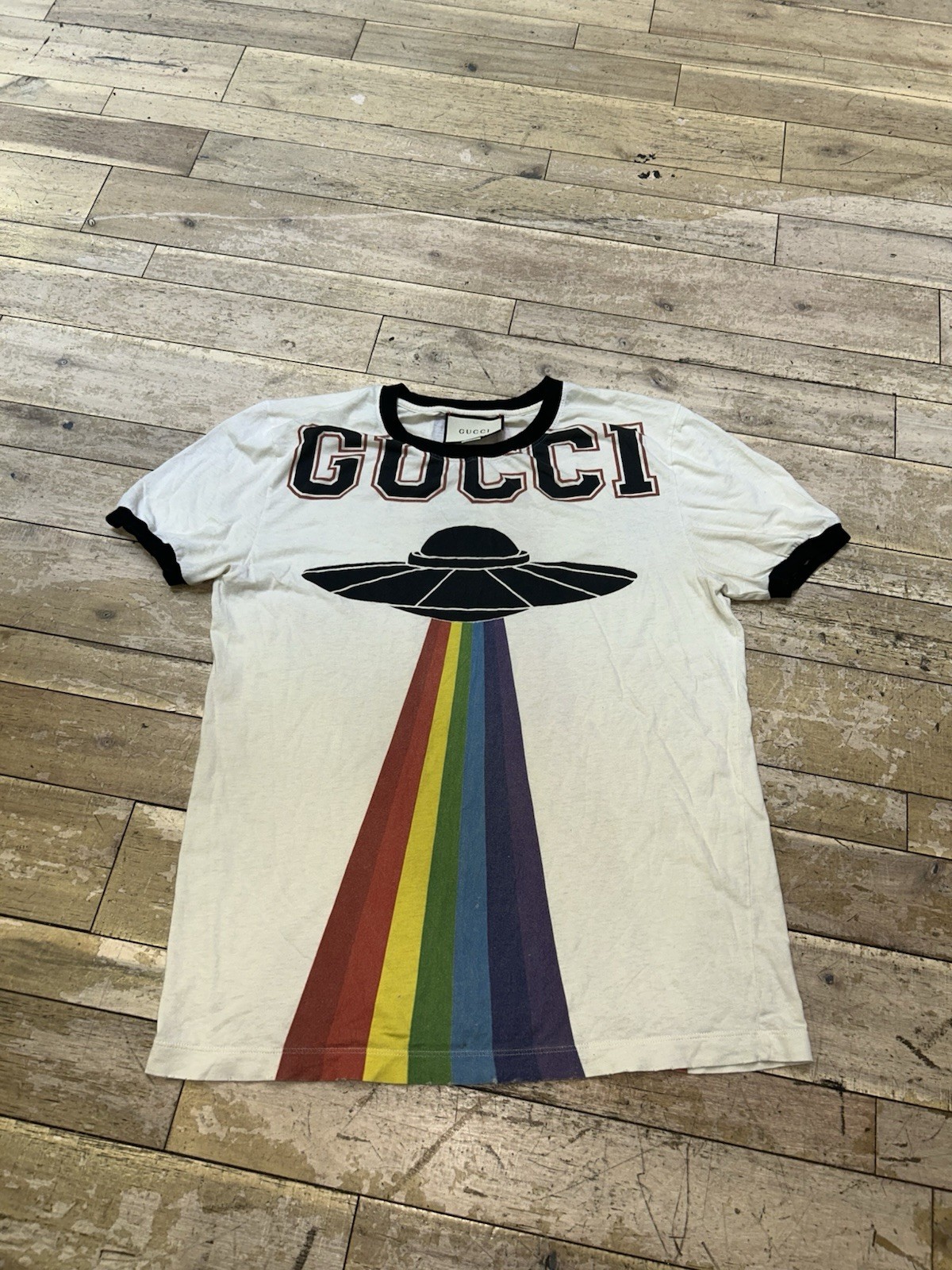 Gucci UFO Multicolor T-Shirt in Size L