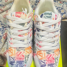 Zumba Printed Air Lo Low Top Lace Up Printed Sneakers White/Multicolor
