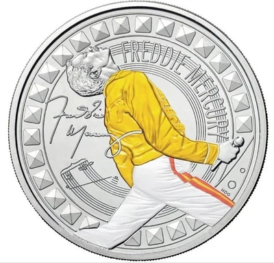 2025 FREDDIE MERCURY COLOUR £5 COIN ROYAL MINT PACK SEALED *Limited Edition*
