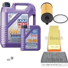 Pakiet inspekcyjny BOSCH 6L Liqui Moly Lekki bieg High Tech 5W-40 do Citroëna