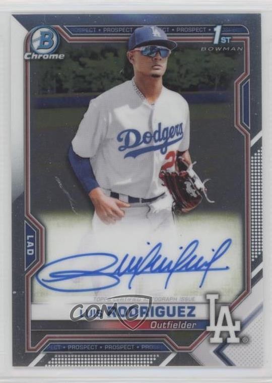2021 Bowman Chrome Prospect Auto Luis Rodriguez #CPA-LR