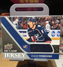 2020-21 Upper Deck UD Game Jersey Zach Werenski Columbus Blue Jackets #GJ-ZW