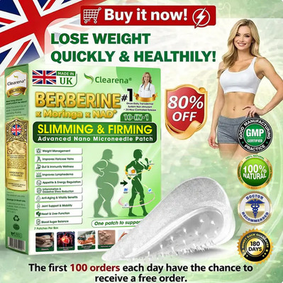 Clearena Berberine NAD+ Microneedle Patch, 10-in-1 Metabolic Support