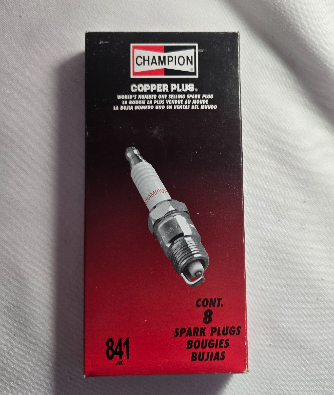 8 PACK J8C SPARK PLUGS, N.O.S. #841 COPPER PLUS