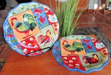 Susan Winget Le Rooster Dinner Plate 11" Certified International – 3 PC