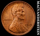 1919 Lincoln Wheat Cent- Choice Gem Brilliant Uncirculated Luster #J6598