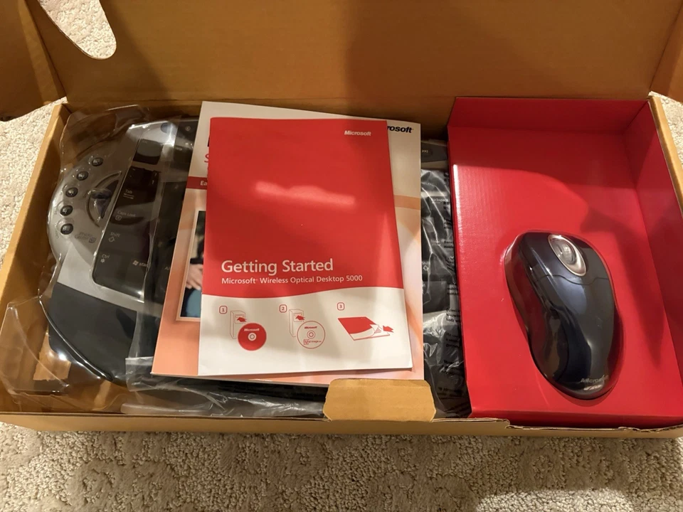 Microsoft Wireless Optical Desktop 5000 Keyboard Wireless Mouse Image Software - Image 3 of 4