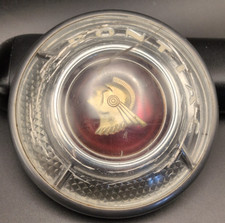 1953 54 Pontiac Chieftain Steering Wheel Horn Button - Cracked 1953 54 Pontiac Chieftain Steering Wheel Horn Button - Cracked