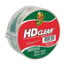 Duck Brand HD Packaging Tape Clear to the Core : 1.88 in. x 109 yds. Clear 