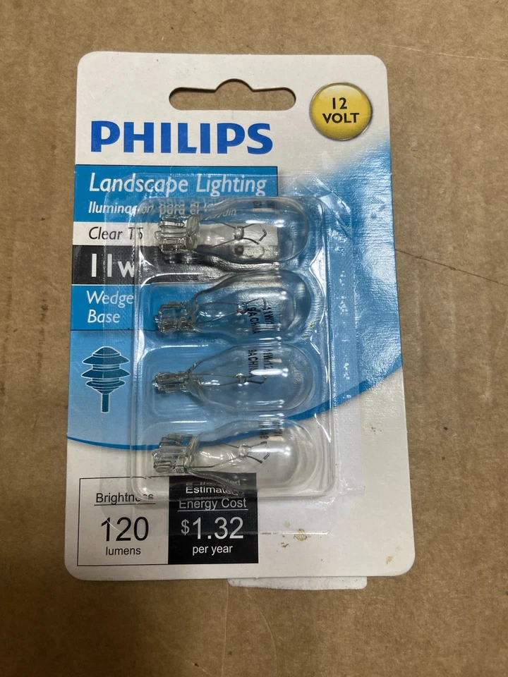 Two New 4 Packs Philips Landscape Light bulbs 11 Watt Clear T5 + 3 BONUS bulbs - Image 2 of 4