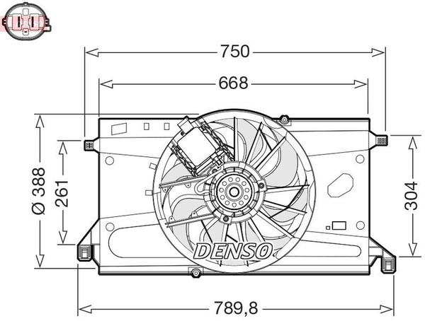 Denso LüFter, MotorküHlung DER10011 FüR Ford-image