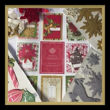 Anna Griffin HOLIDAY CARD MAKING KITS - Makes 30 cards! #377