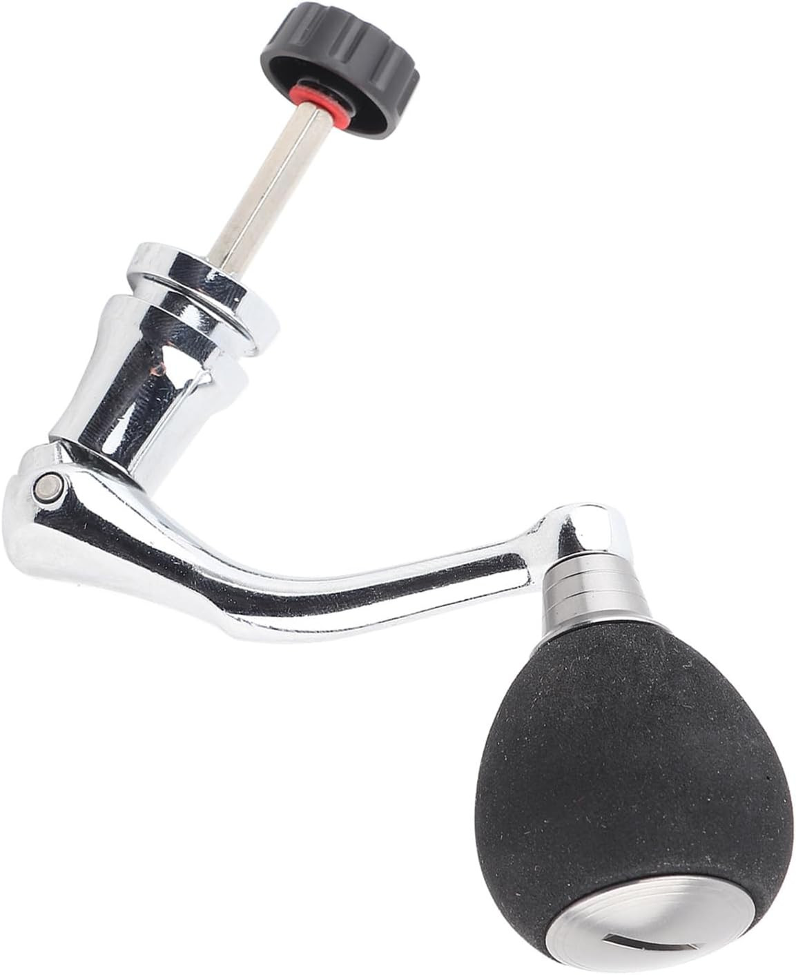 Yosoo Black Plastic Fishing Reel Handle, Metal Rotary Knob Power Handle Replace