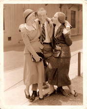 HOLLYWOOD JIMMY DURANTE + MARY CARLISLE + JANET CURRIE 1930s MGM ORIG PHOTO MA18