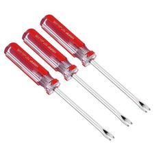 Upholstery Staple Remover, 3Pcs 4" V Straight Staple Nail Puller Red