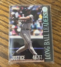 #6 David Justice 1994 Donruss - Long Ball Leaders Atlanta Braves Baseball Card