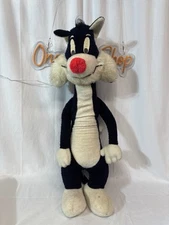 Vintage Warner Bros/Mighty Star 1971 Sylvester The Cat Doll (3ft) - Felt Eyes