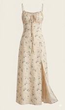 SHEIN Curve Floral Midi Dress Bundle 0XL (Set of 2) Summer Slit Hem Boho