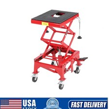 350lb Atv Dirt Bike Heavyduty Hydraulic Motorcycle Scissor Lift Stand Jack Table