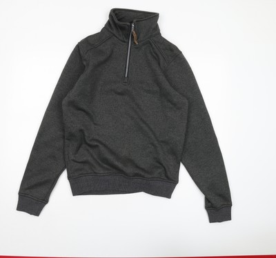 TuffStuff Herren Sweatshirt grau 1/4 Zip Größe S