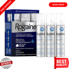 Men's Rogaine 5 Minoxidil Hair Regrowth Treatment Foam For Men 3 Months Supply