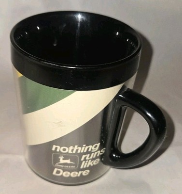 Thermo-Serv John Deere Coffee Mug Cup Nothing Runs Like A Deer Gift Vintage  