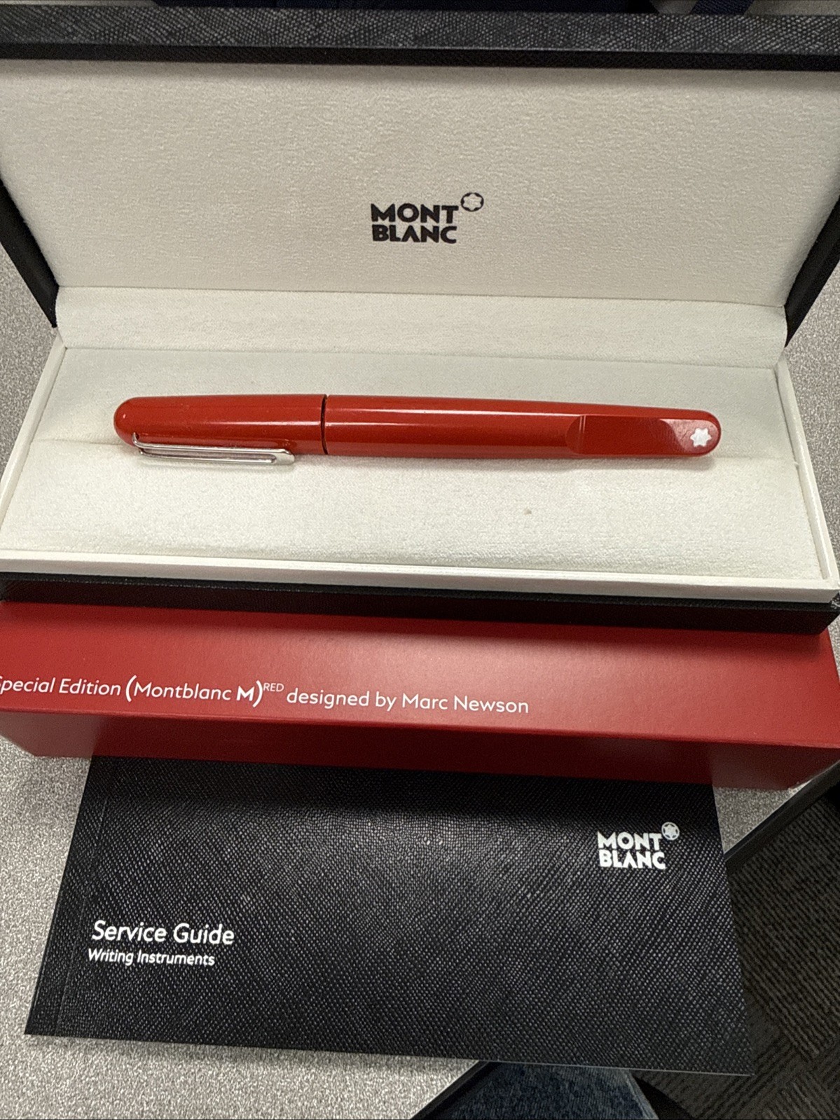 MONTBLANC M Red Special Edition designed by Marc Newson Red Resin Fountain Pen
