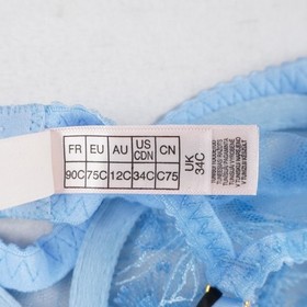 Agent Provocateur Jayce Bra/Suspender/Thong Baby Blue (Set of 3) W Various Sizes