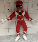 VTG 1994 Kid Dimension Red Power Ranger Plush 12" - Poseable Adjustable Arms