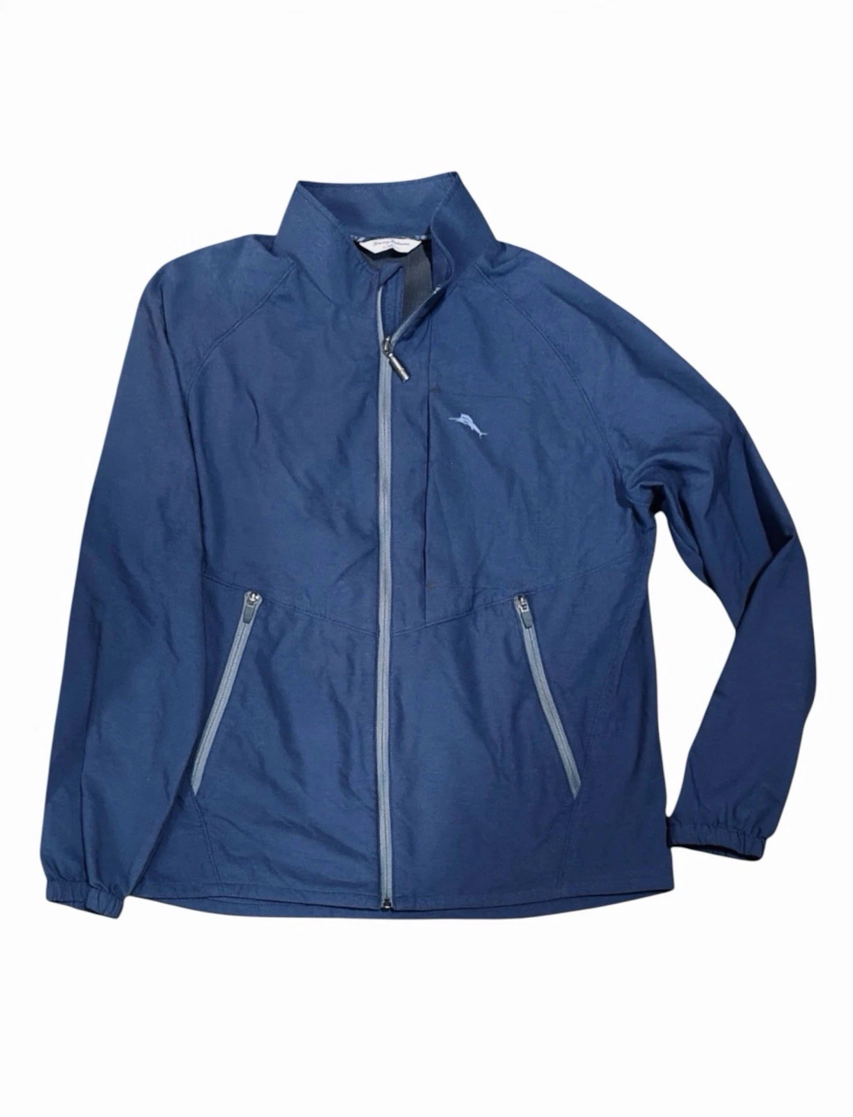 Tommy Bahama IslandZone Blue Full Zip Lightweight Jacket Men’s Large Golf
