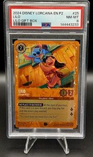 2024 DISNEY LORCANA EN P2-PROMO GIFT BOX 25 LILO - ESCAPE ARTIST PSA 8