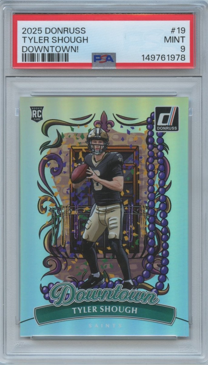 Tyler Shough 2025 Donruss DOWNTOWN! SSP CASE HIT Rookie RC Saints