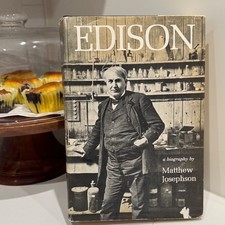 Edison A Biography Matthew Josephson Copyright 1959 1st Edition Hardcover