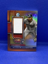 Deyvison De Los Santos 2023 Bowman Chrome AFL Relic Patch Orange /25 #AFLR-DD