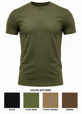 Military T-Shirt Men's Athletic Muscle Fit Short Sleeve Army Tactical Crew Neck