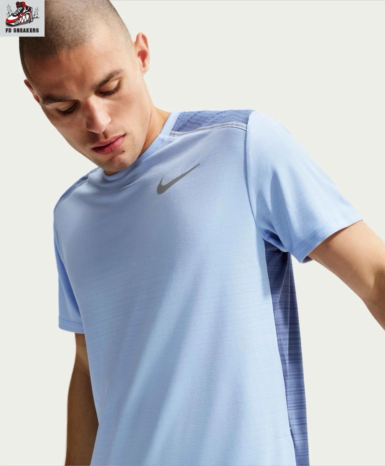 Nike Miler Men's Short-Sleeve Running Diffused Blue - Size UK S- BNWT 🚚✅📦