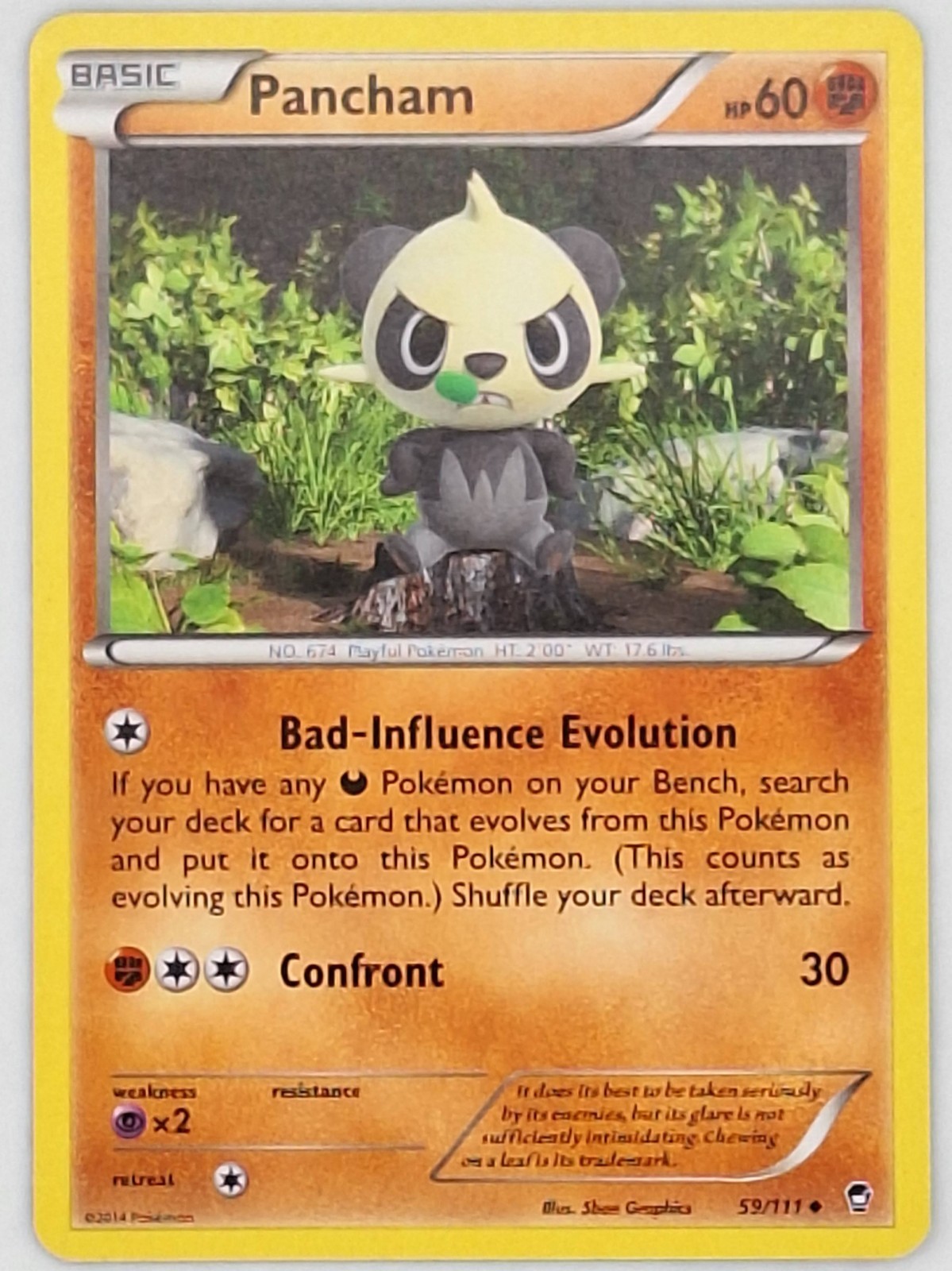 Pancham 59/111 Pokemon - XY Furious Fists LP