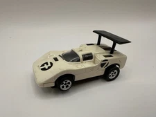 Vintage Aurora Slot Car HO Xlerators Chaparral White