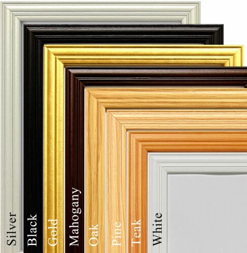 BLACK OAK PICTURE FRAME PHOTO FRAME WOOD EFFECT VARIOUS SIZES SQUARE 8 COLOURS - Picture 2 of 10
