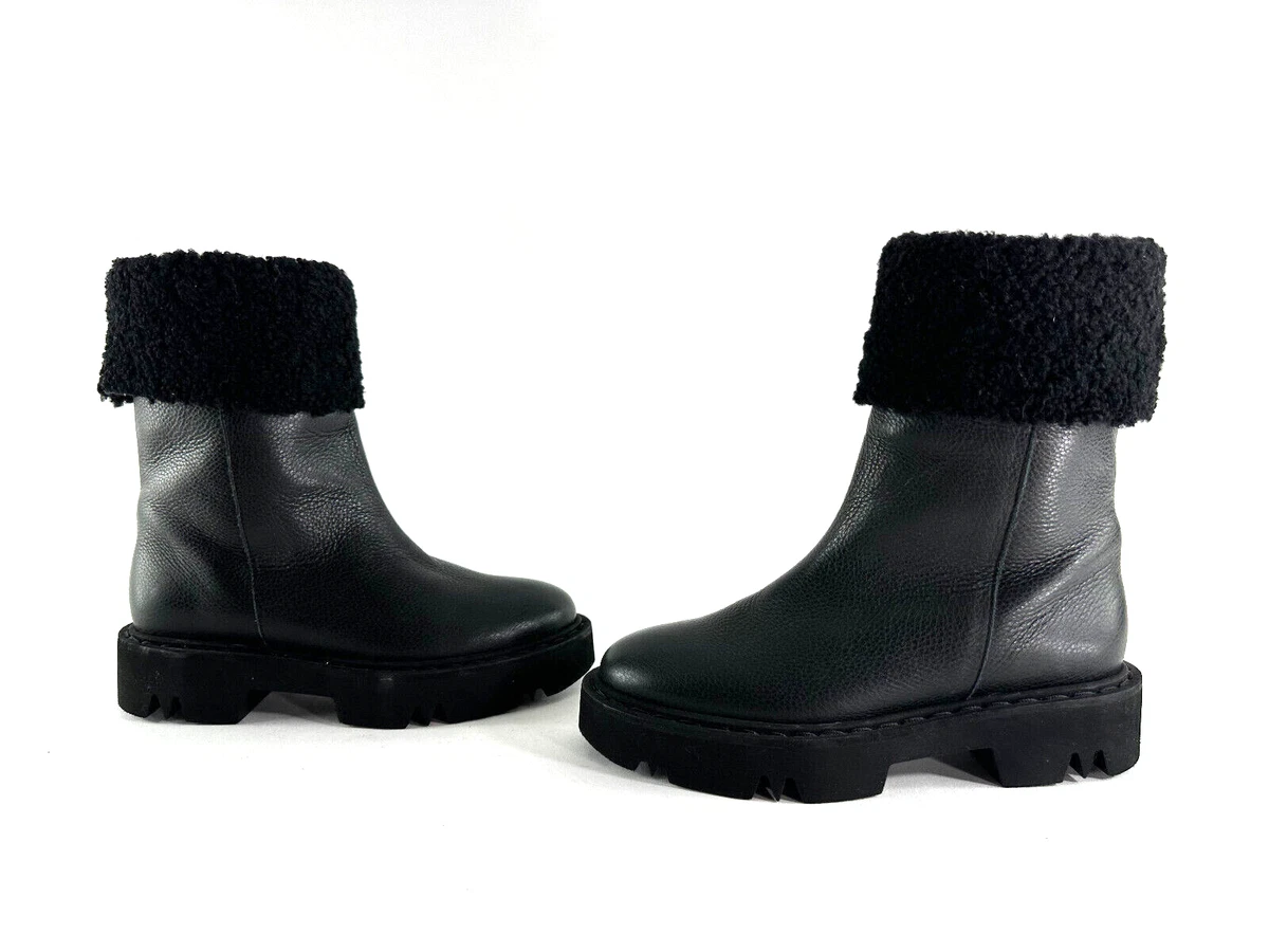 Aquatalia shearling lined best sale boots