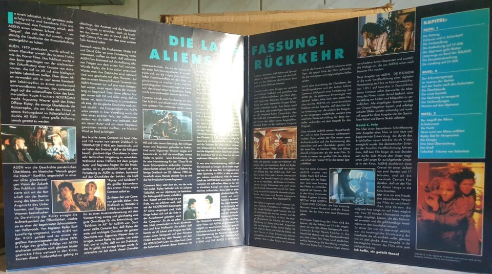 Laserdisc Alien II - Die Rückkehr "Die lange Fassung" Pal deutsch 2 Disc Version - Bild 3 von 3