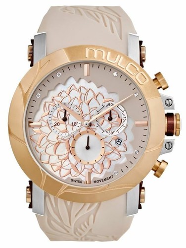 Reloj mujer Mulco La Fleur rosado MW3-14067-113-Movimiento Suizo-Correa  silicona | eBay