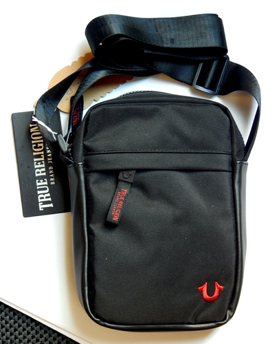 TRUE RELIGION JINY MAX BLACK CROSSBODY X-BODY CAMERA BAG UNISEX NEW AUTHENTIC - Picture 2 of 6