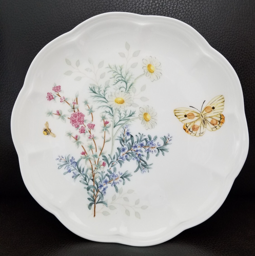 Lenox Butterfly Meadow Set of 3 Accent Luncheon Plates 9" Brand New - Picture 4 of 7